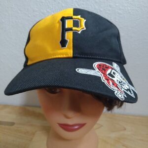 Vintage Twins Pittsburgh Pirates Two Tone Strap Back Hat Cap